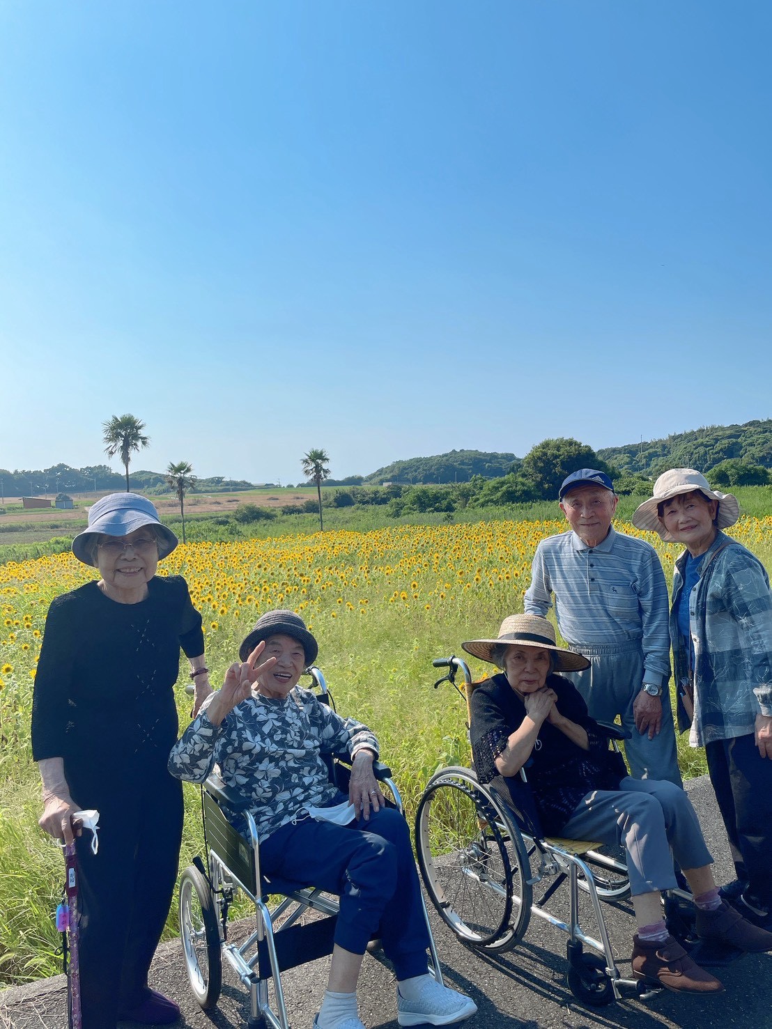 ひまわり見学に（デイサービス喜楽倶楽部）